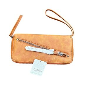 Free People Wristlet Vegan Clutch NWT